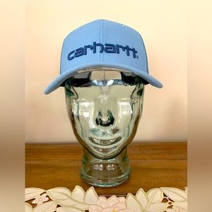 NWT Carhartt Hat: Blue Cotton Body & Polyester Mesh Back; Logo Front & Back; OS